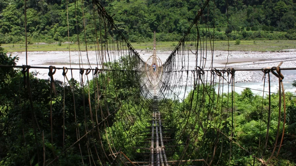 Bamboo Hanging Bridge, Damro, Arunachal Pradesh